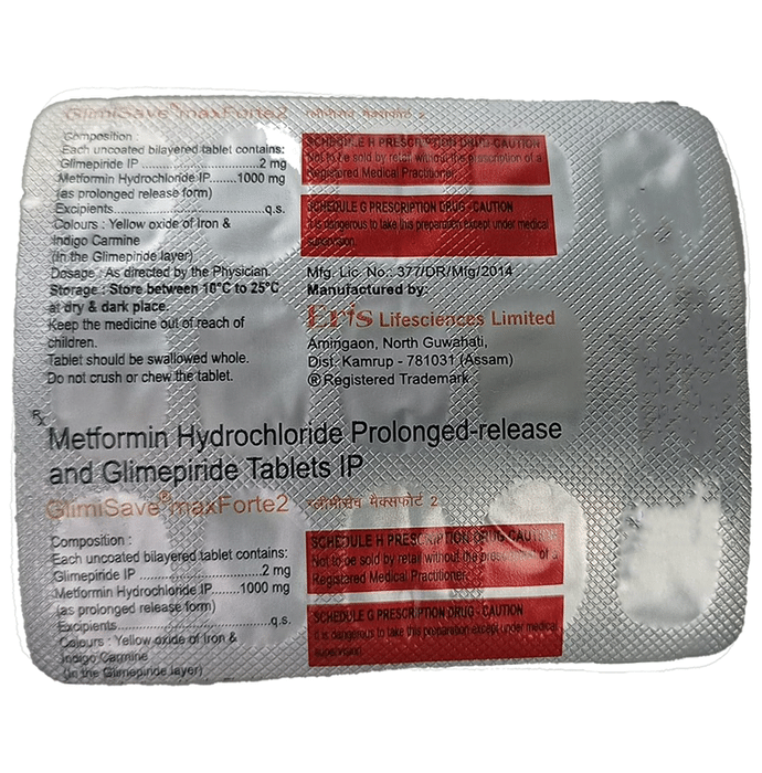 Glimisave Max Forte 2 Tablet PR