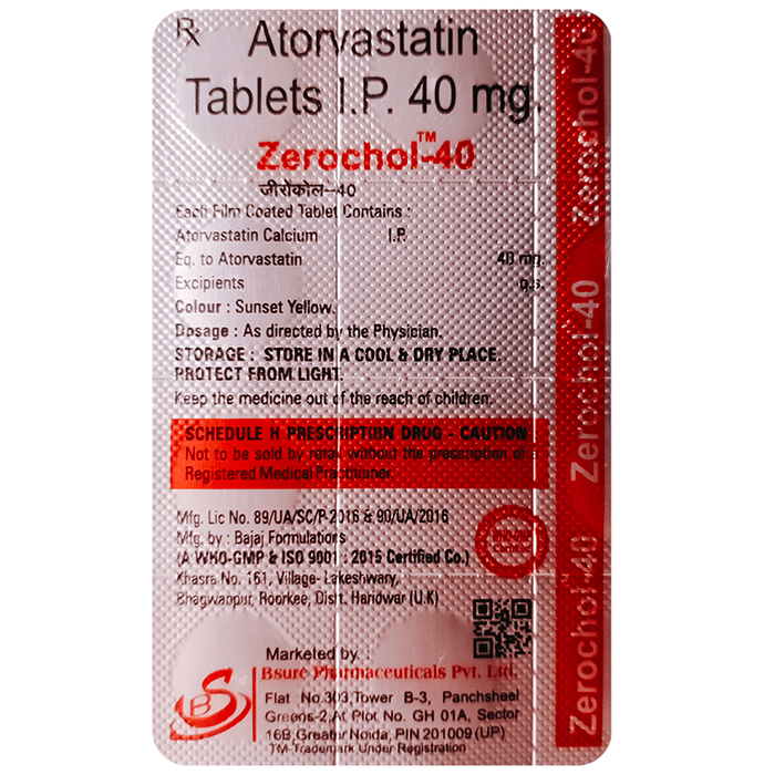 Zerochol 40 Tablet