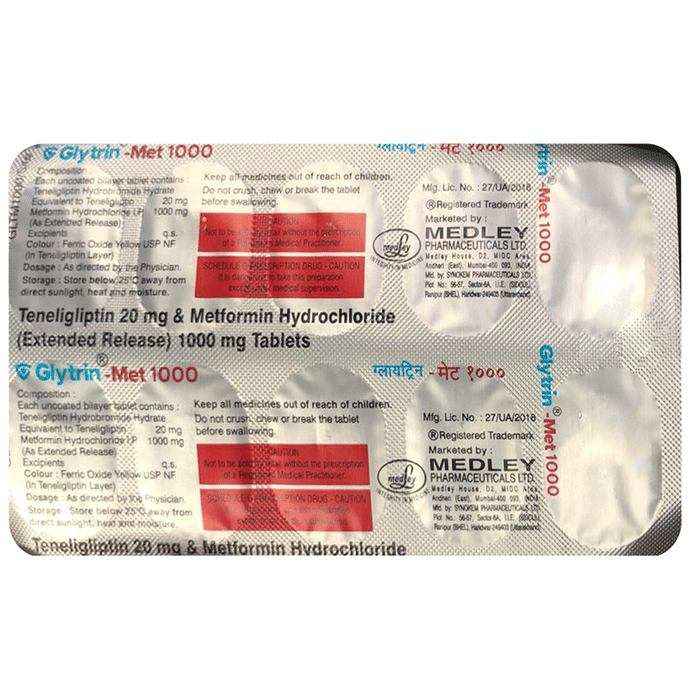 Glytrin-Met 1000 Tablet