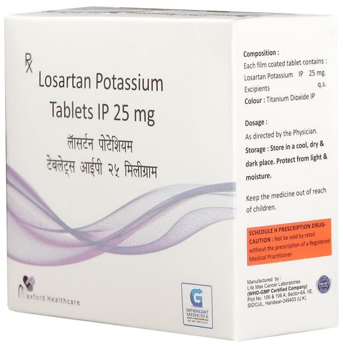 Genericart Losartan Potassium 25mg Tablet