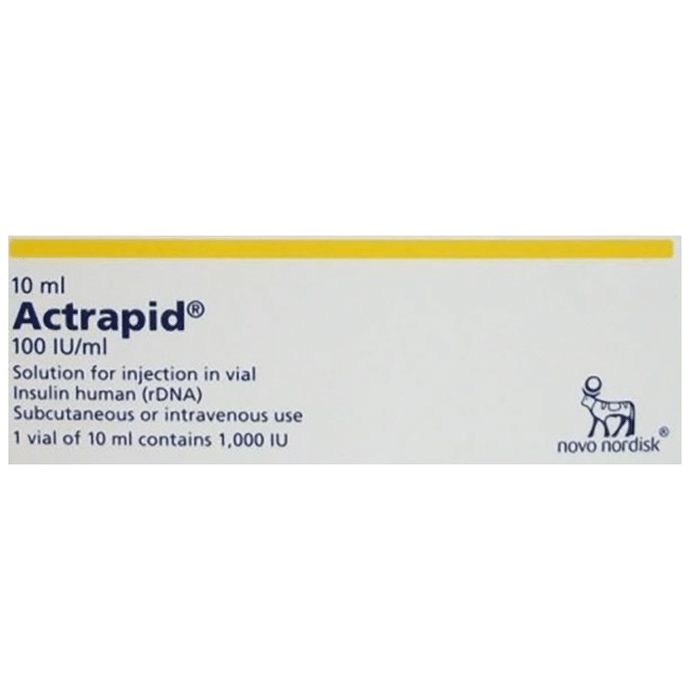 Actrapid 100IU/ml Solution for Injection