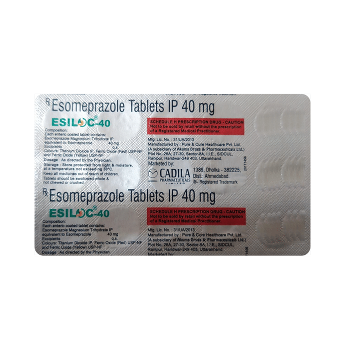 Esiloc 40mg Tablet