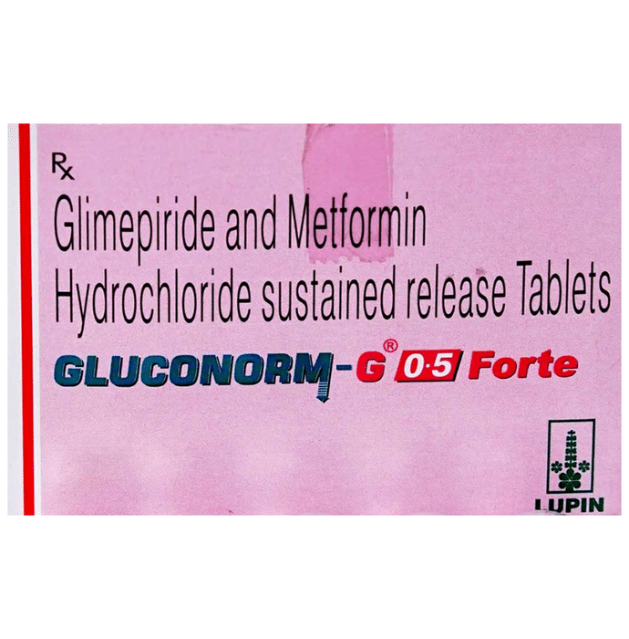 Gluconorm-G Forte 0.5mg/1000mg Tablet