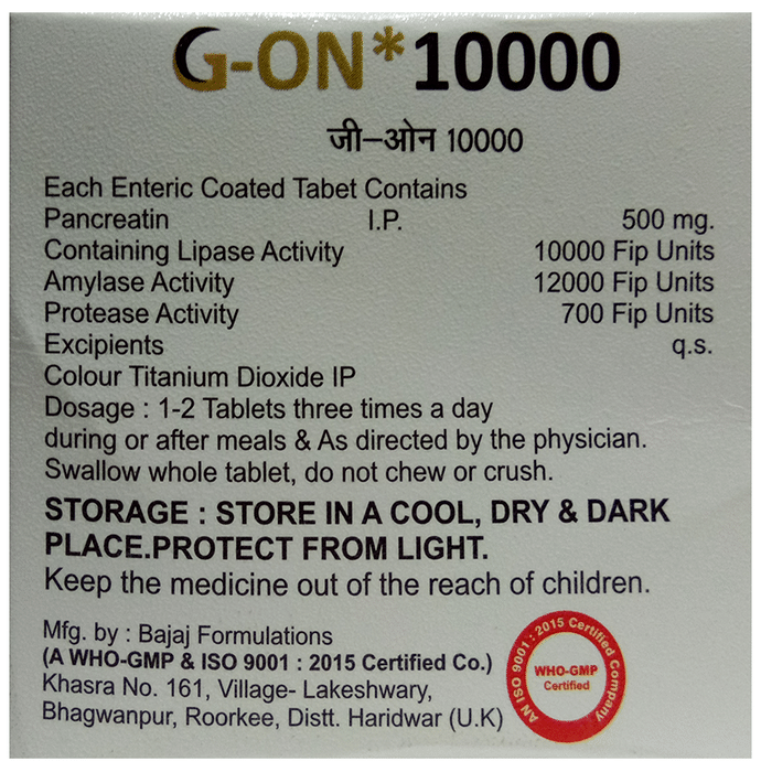 G-ON 10000 Tablet