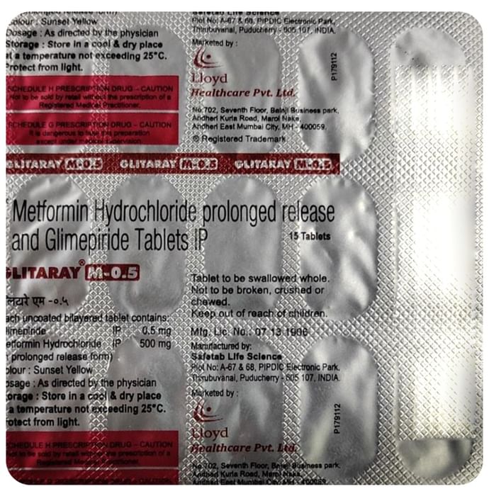 Glitaray-M 0.5 Tablet PR