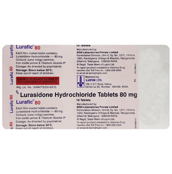 Lurafic 80mg Tablet