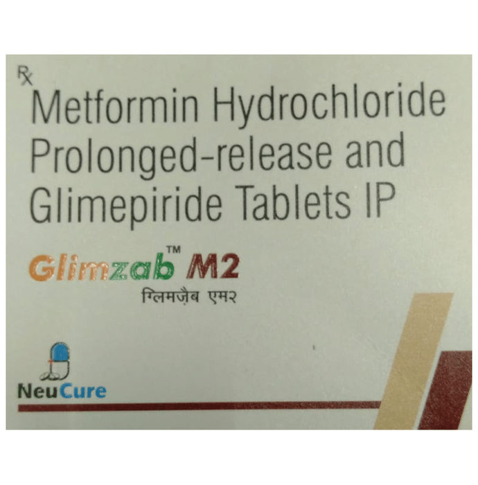 Glimzab M 2mg/500mg Tablet PR