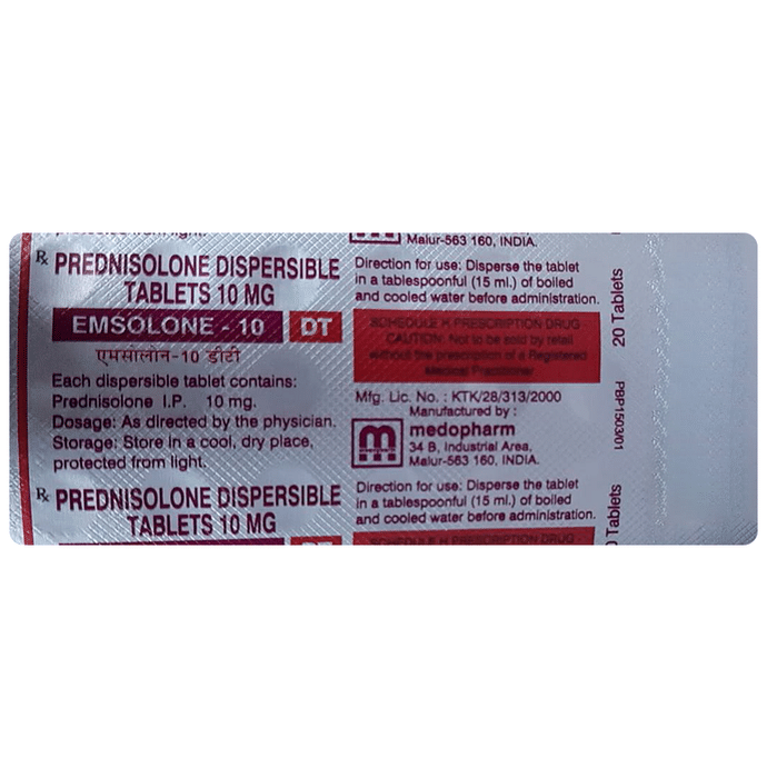 Emsolone 10 DT Tablet