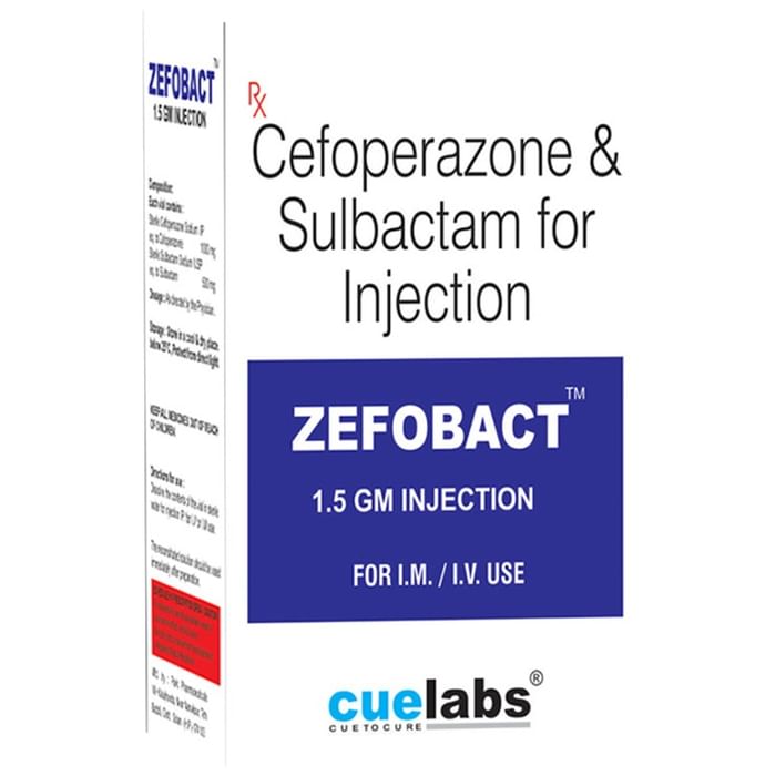 Zefobact 1.5gm Injection