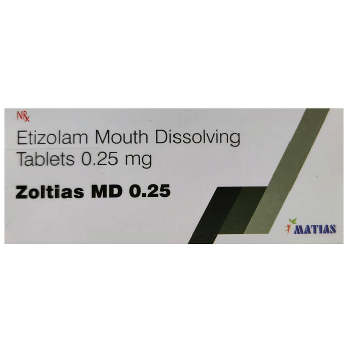 Zoltias MD 0.25 Tablet