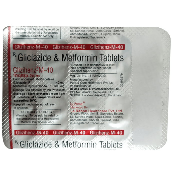 Glizihenz-M 40 Tablet