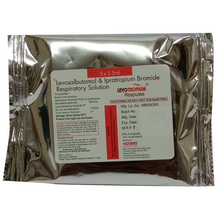 Levotropium Respules (2.5ml Each)