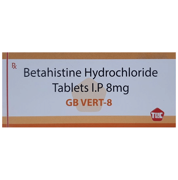 GB Vert 8mg Tablet