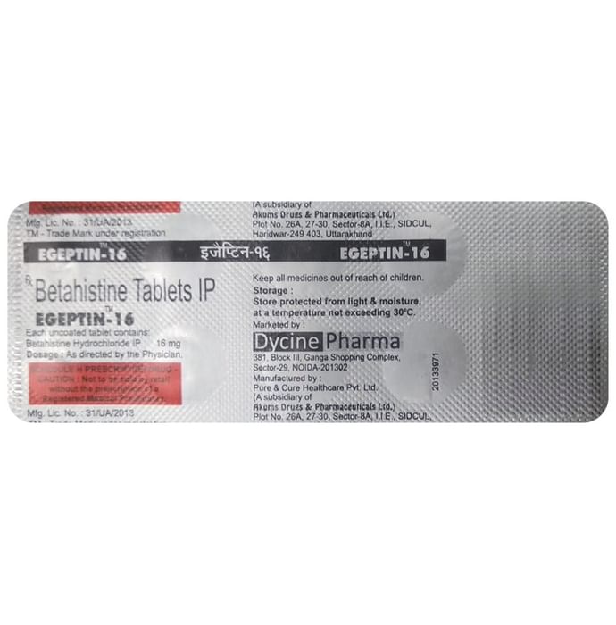 Egeptin 16mg Tablet