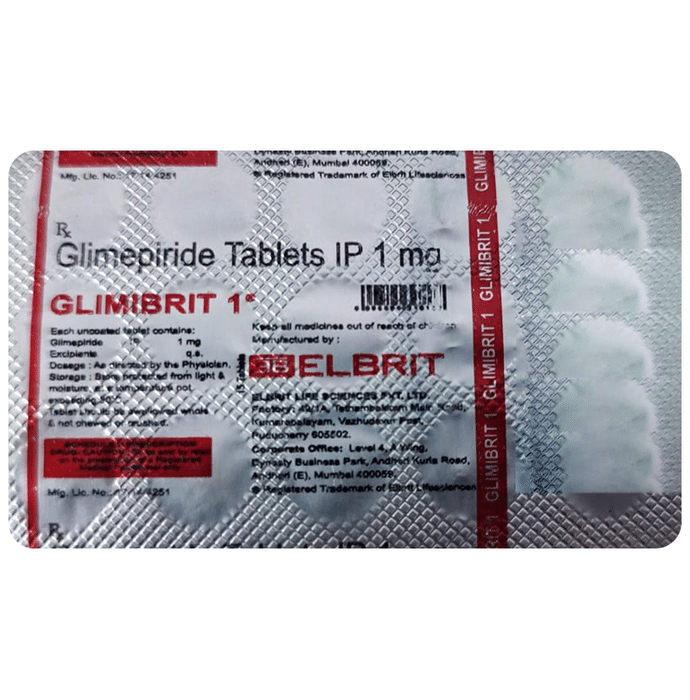Glimibrit 1mg Tablet