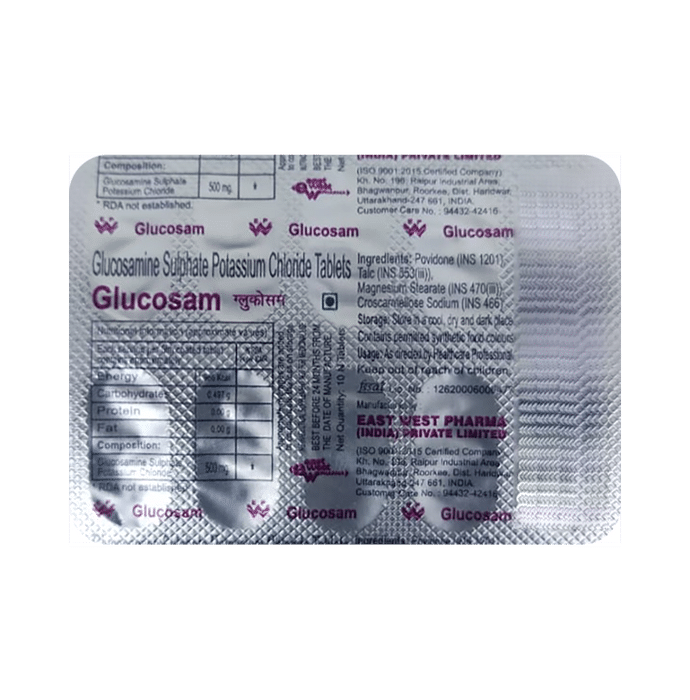 Glucosam 500mg Tablet