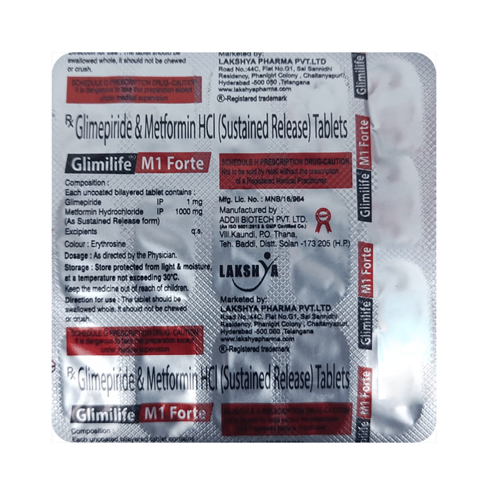 Glimilife M1 Forte Tablet SR