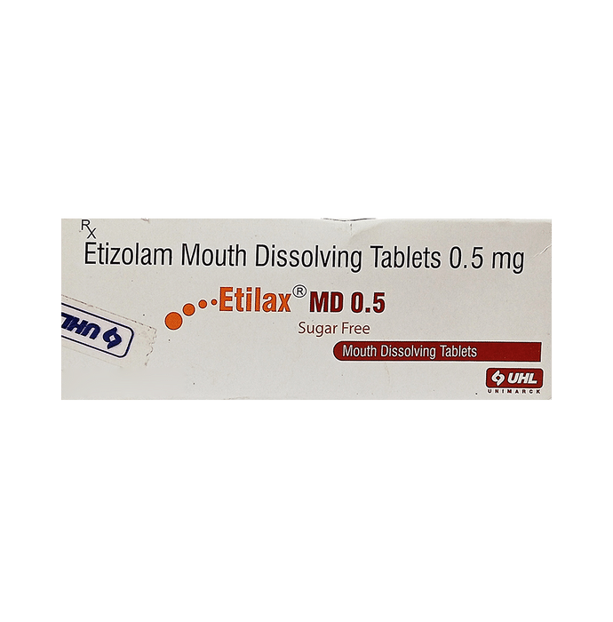 Etilax MD 0.5 Tablet Sugar Free