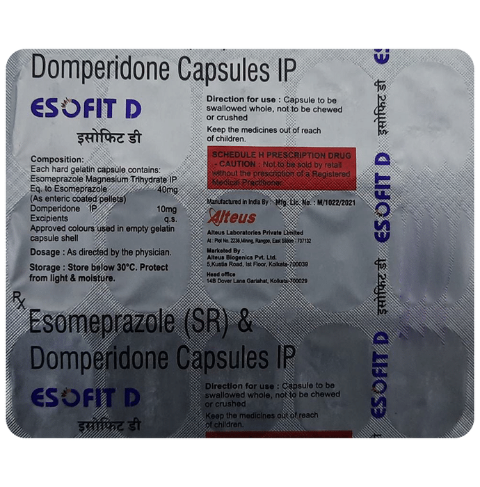 Esofit D 10mg/40mg Capsule SR