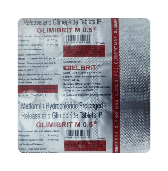 Glimibrit M 0.5 Tablet PR