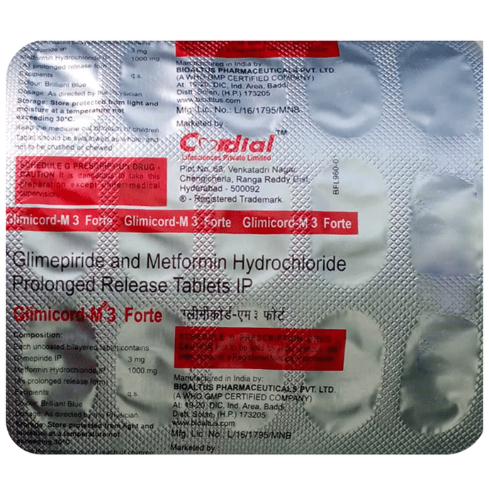 Glimicord-M 3 Forte Tablet PR