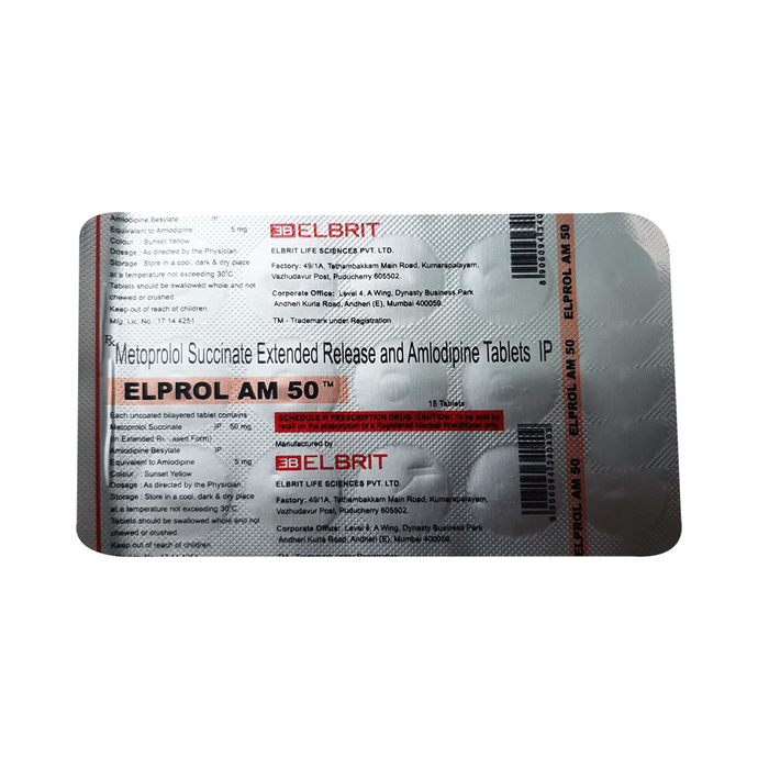Elprol AM 5mg/50mg Tablet ER