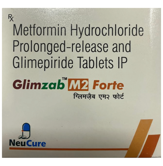 Glimzab M Forte 2mg/1000mg Tablet