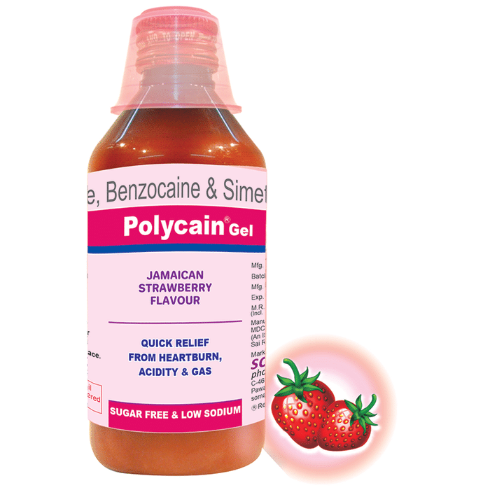 Polycain Oral Gel Jamaican Strawberry
