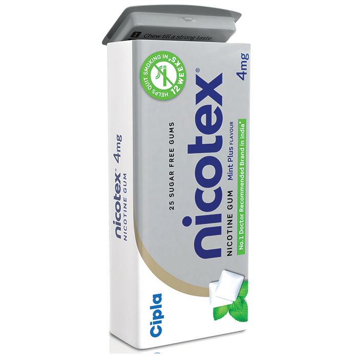 Nicotex 4mg Chewing Gums Mint Plus Sugar Free