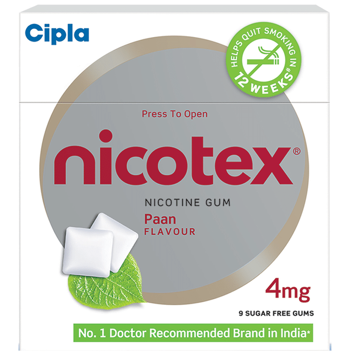 Nicotex Chewing Gums Paan Sugar Free