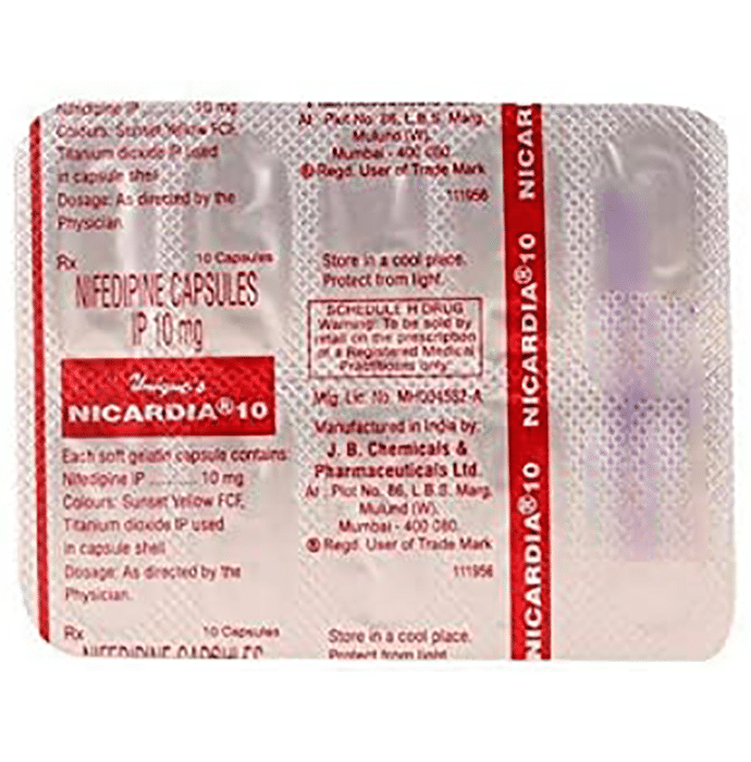 Nicardia 10 Capsule