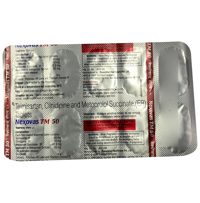 Nexovas TM 50 Tablet ER