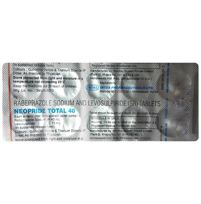 Neopride Total 40 Tablet SR