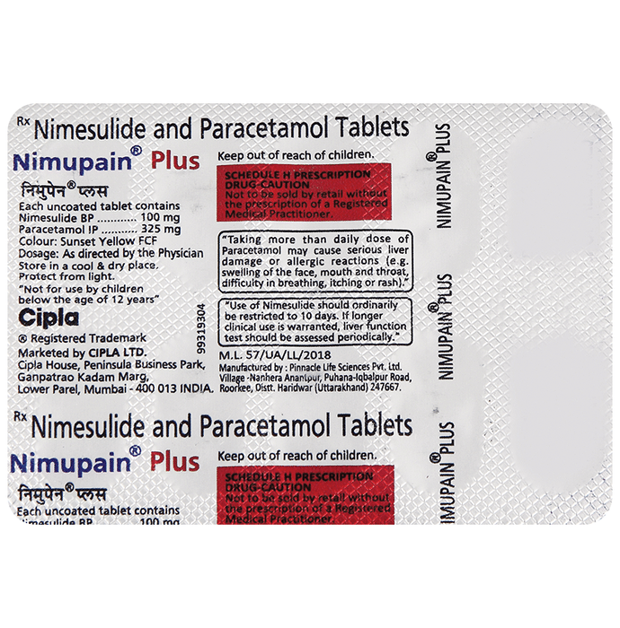 Nimupain Plus Tablet