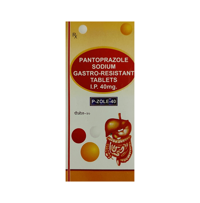 P Zole 40mg Tablet