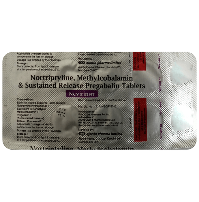 Nevirin NT 75mg/10mg/1500mcg Tablet