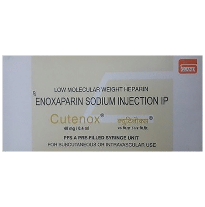 Cutenox 40mg Injection