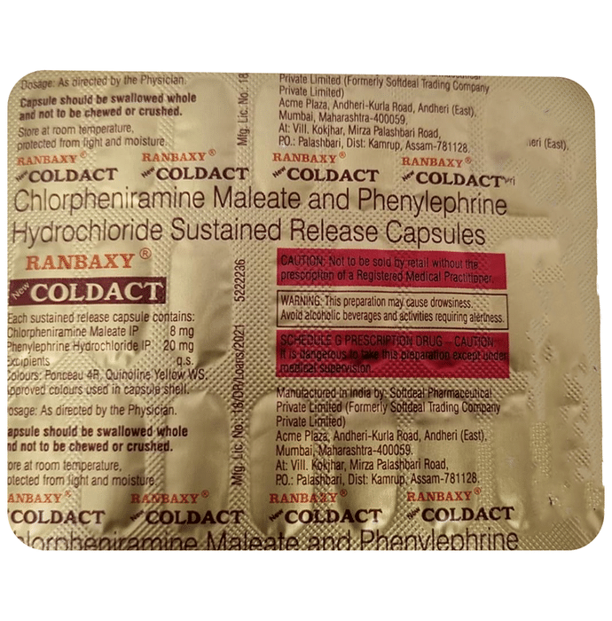 New Coldact Capsule SR