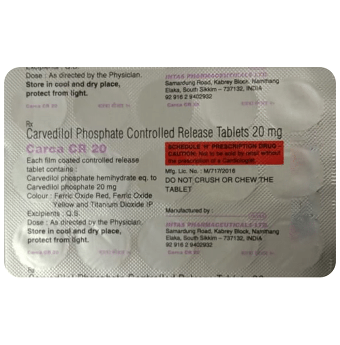 Carca CR 20 Tablet