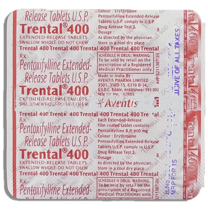 Trental 400 Tablet PR