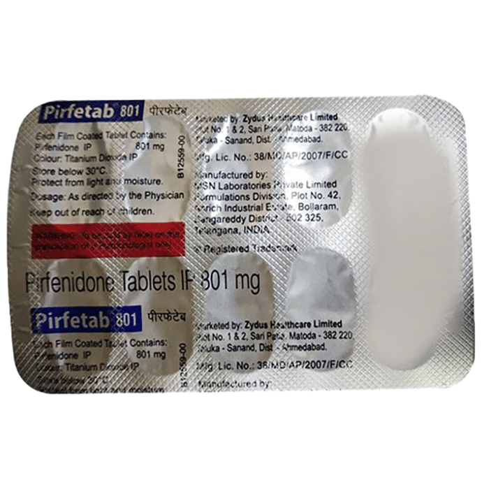 Pirfetab 801mg Tablet