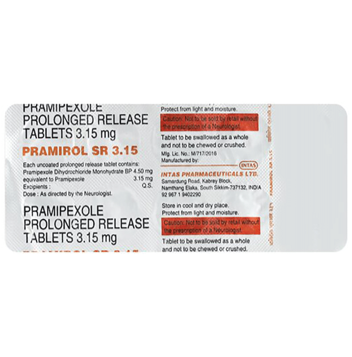 Pramirol SR 3.15 Tablet