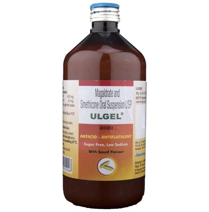 Ulgel Oral Suspension Saunf Sugar Free