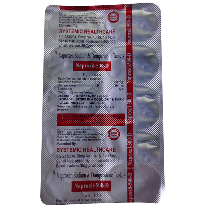 Naproxil 500 D Tablet