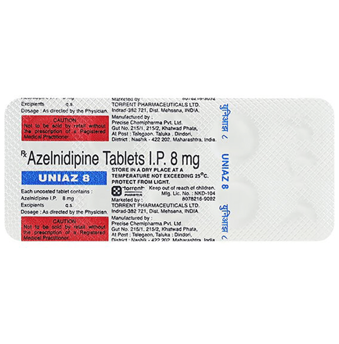 Uniaz 8mg Tablet