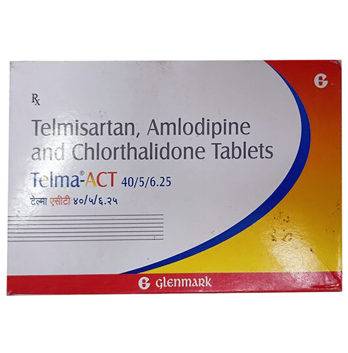 Telma ACT 40mg/5mg/6.25mg Tablet