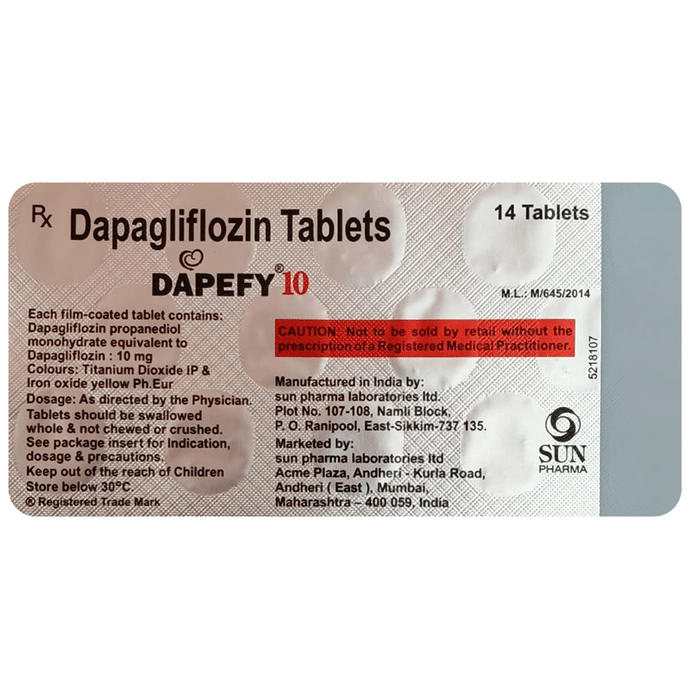 Dapefy 10mg Tablet