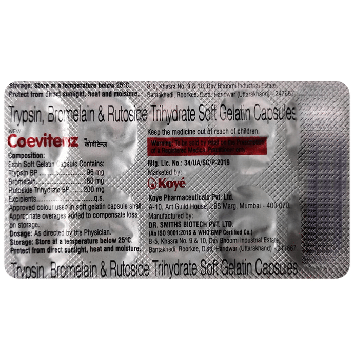 New Coevitenz Soft Gelatin Capsule