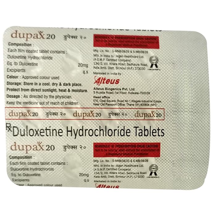 Dupax 20 Tablet