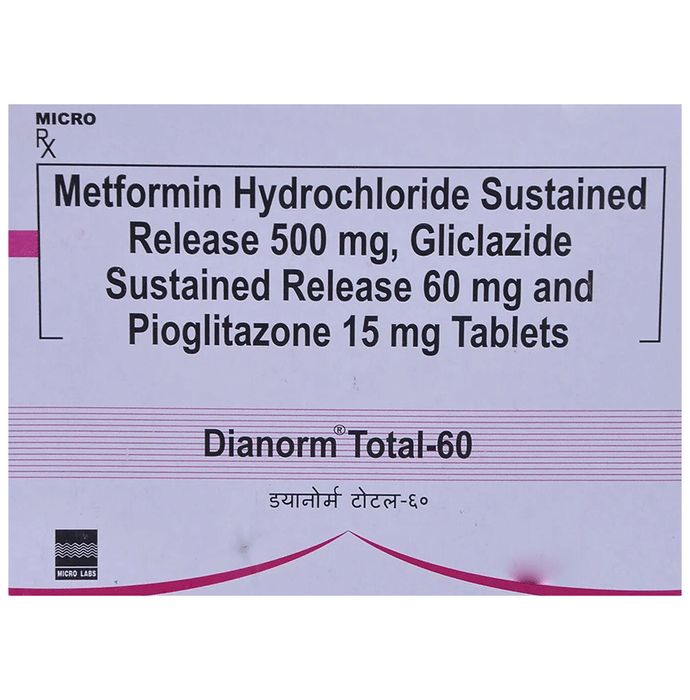 Dianorm Total 60mg/15mg/500mg Tablet SR